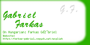 gabriel farkas business card